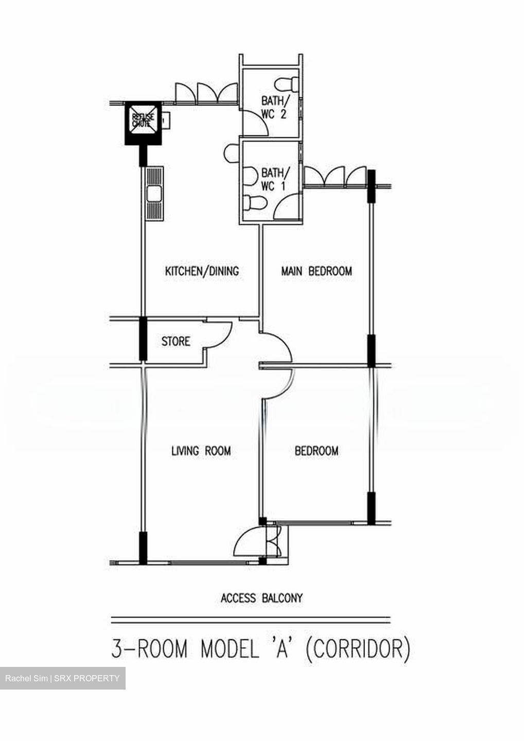 Blk 293 Tampines Street 22 (Tampines), HDB 3 Rooms #593777741